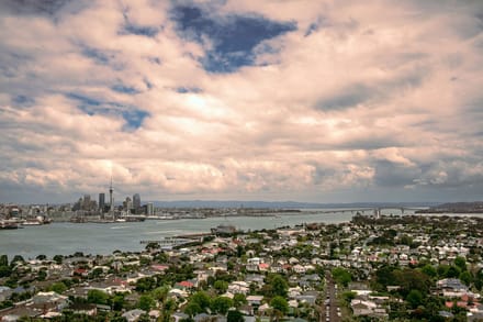 Auckland skyline and harbour seen from Devonport